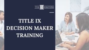 Title IX decision-maker course image
