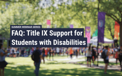 Supporting Students with Disabilities in a Title IX Process